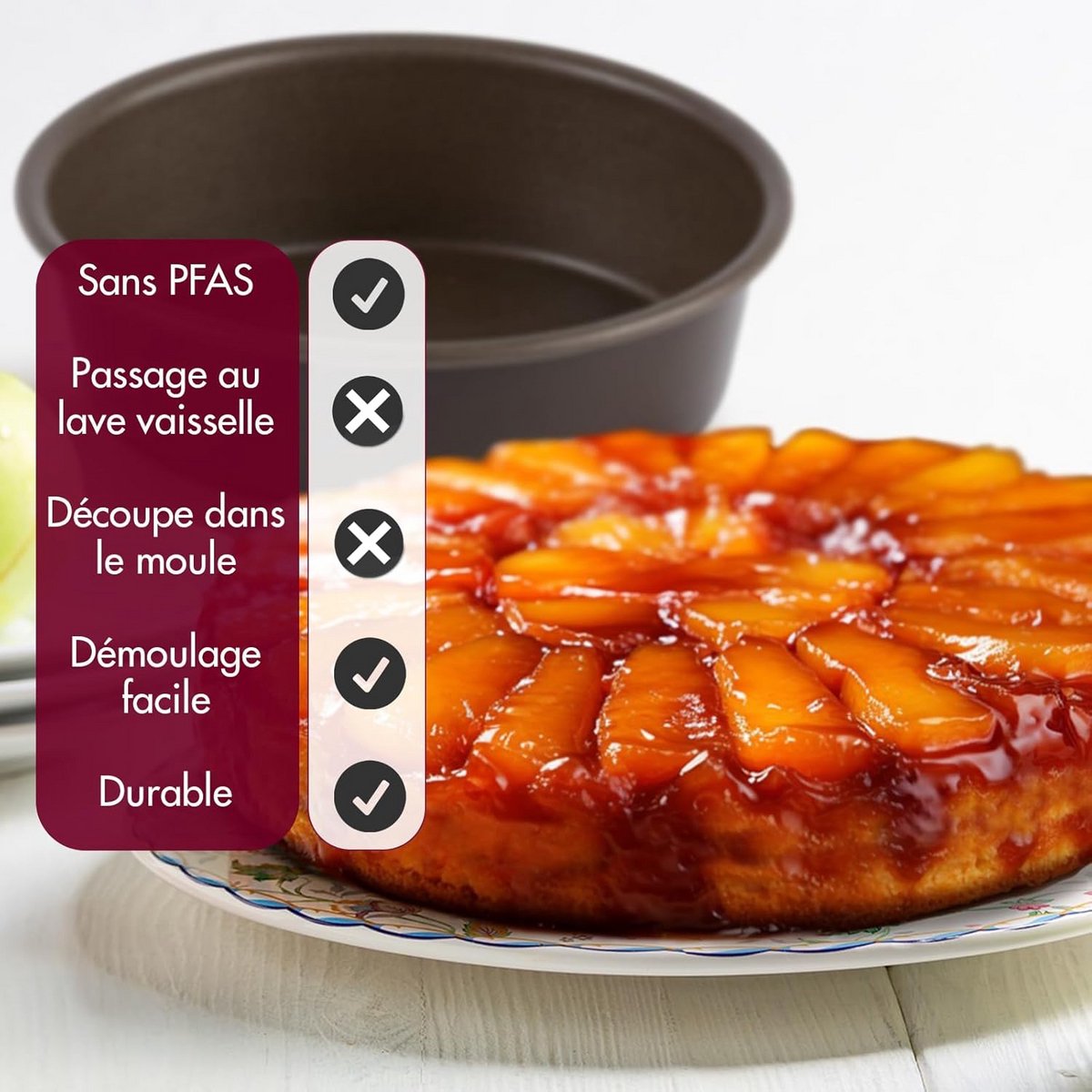 Ronde Bakvorm 20 cm Antiaanbaklaag - Ideaal voor Taart, Cake en Pizza