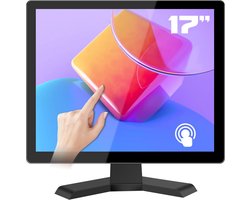 Touchscreen Monitor - Aanraakscherm Beeldscherm - Zakelijk Gebruik - 10 Punten Touch - 17 Inch - Zwart