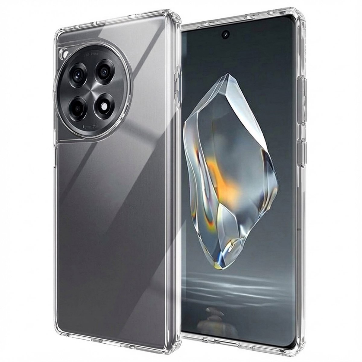 Accezz Hoesje Geschikt voor OnePlus 12R Hoesje - Accezz Xtreme Impact Backcover 2.0 - Transparant