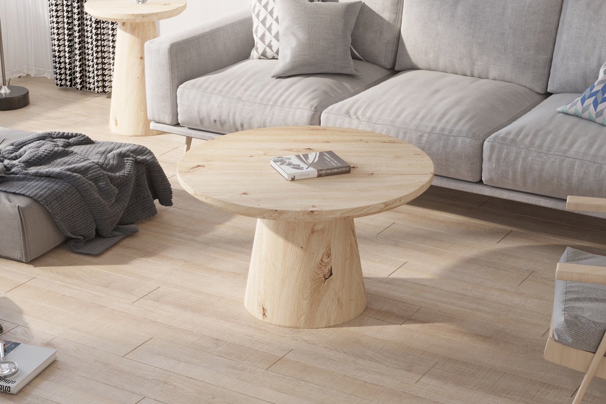 Salontafel 'Lukas' 80 cm Decor Oude Eik
