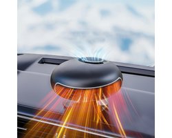 2-in-1 Autokachel 12 V 120 W, Draagbare ventilator, 360° warme en koude lucht, Instelbare ontdooing, Anti-buik - Winterverwarming (12V)