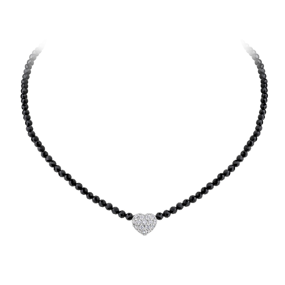 Celesta Silber Collier 925 Silber rhodiniert Achat Zirkonia