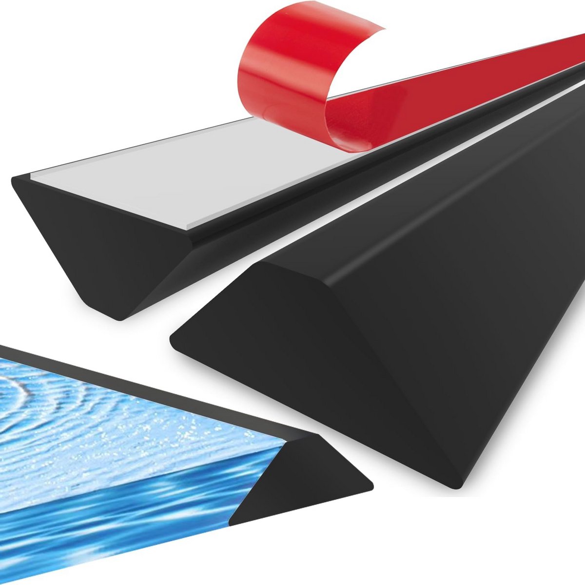 Douche Sealing Strip - Zelfklevende Silicone Waterdichte Barrière voor Badkamer en Keuken - 100 cm