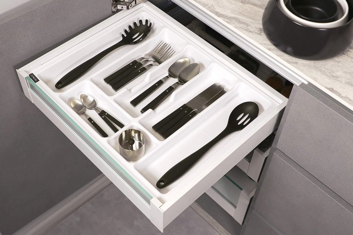 Bestekbak voor Laden 80 cm - Lade-organizer met Vakverdeling en Eenvoudige Reiniging