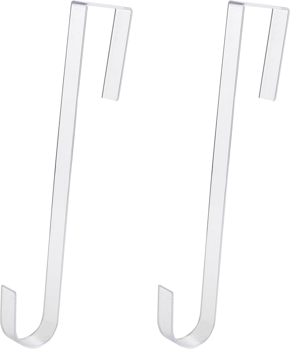 Duidelijke 12 inch krans hangers - 2-pack slanke kerst en herfst decoratie haken