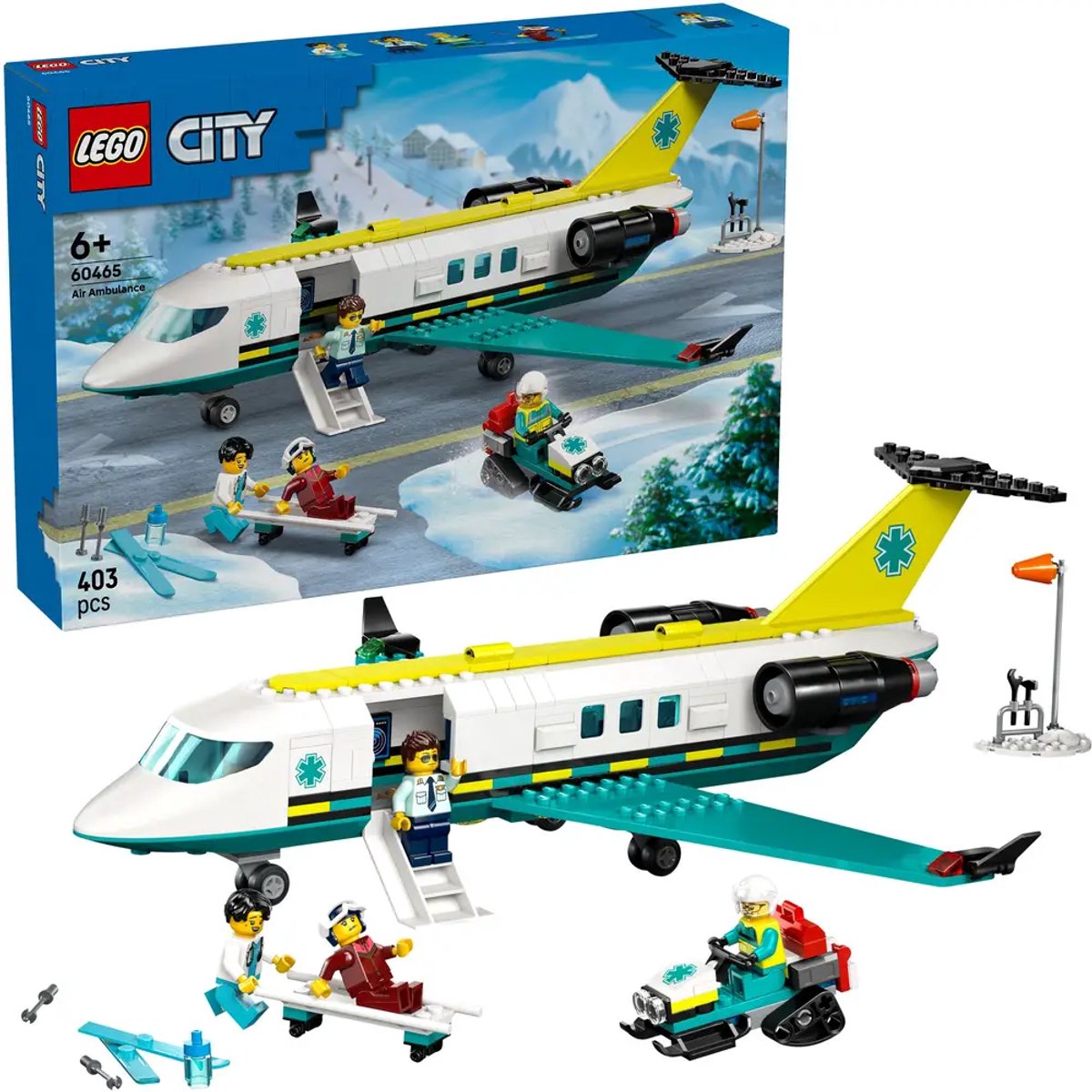 LEGO® City Ambulancevliegtuig, Speelgoedvliegtuig - 60465 — afbeelding 25