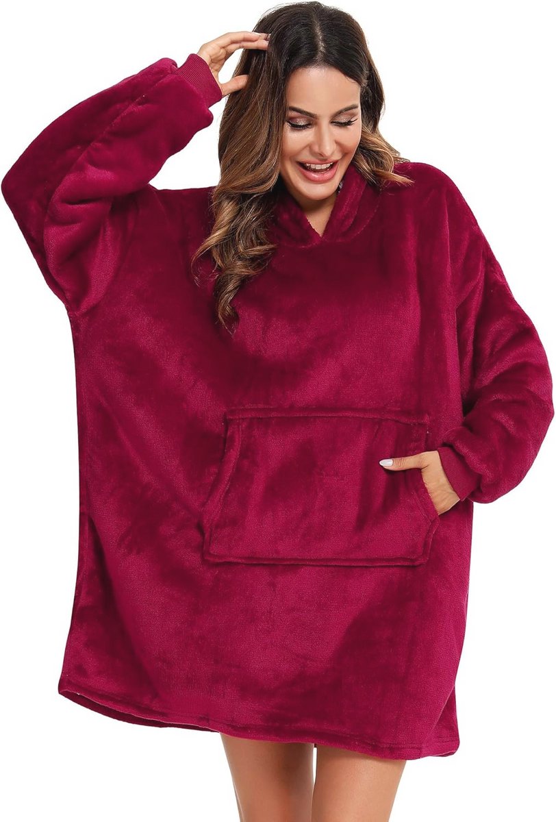 Oversized Sherpa Hoodie met Capuchon - Zachte, Warme Sweatdeken