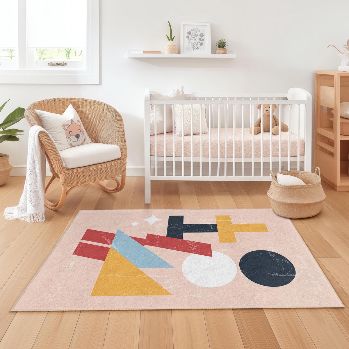 Mila Home - Kindertapijt Rechthoek - Vloerkleed Kinderkamer Tapijt - Speeltapijt - Wasbaar - Antislip - OEKO-TEX Gecertificeerd - 612 5