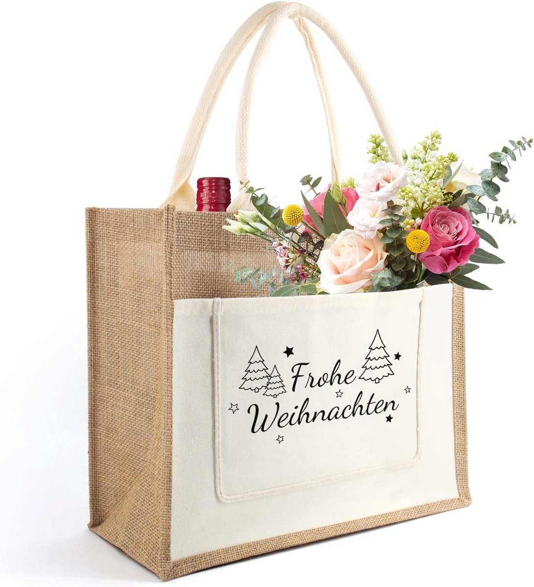 Jute Boodschappentas voor Moeder - Duurzaam, Praktisch en Gepersonaliseerd Cadeau
