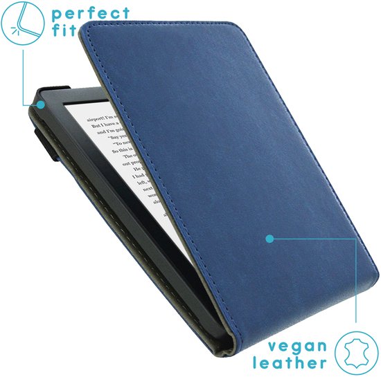 Hoesje geschikt voor Kobo Clara HD E-reader - iMoshion Stand Flipcase - Donkerblauw van Hoesje  — afbeelding 2