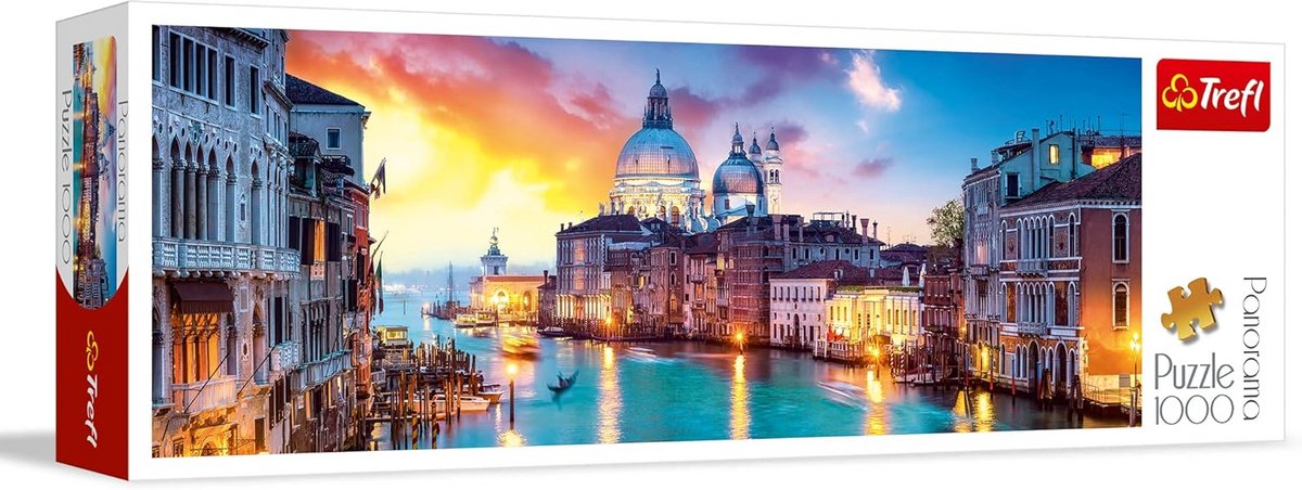 Puzzel Canal Grande, Venetië - 1000 Stukken, Panorama Kwaliteit voor Volwassenen en Kinderen vanaf 12 Jaar