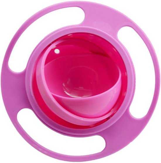 Peuter 360 Gyro Bowl, Non Spill Bowls voor Peuters, 360 Graden Roterende Balanskom, Magic Gyro Bowl 360 Graden Draaibare Morsbestendige Kommen voor Oefenvoerbakken(Groente