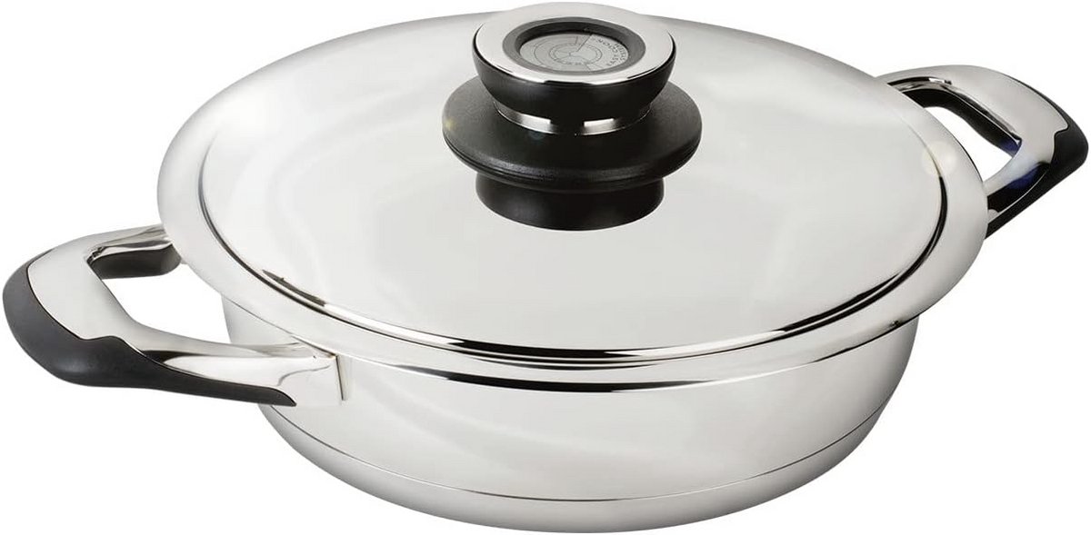 Stoofpan RVS 18/10 met Bakeliet Handgreep, 24 cm Diameter