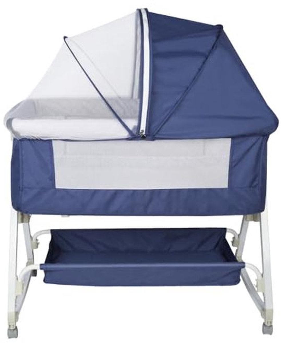 3-in-1 Babybed voor Pasgeborenen - Verstelbaar en Schommelbed met Wielen