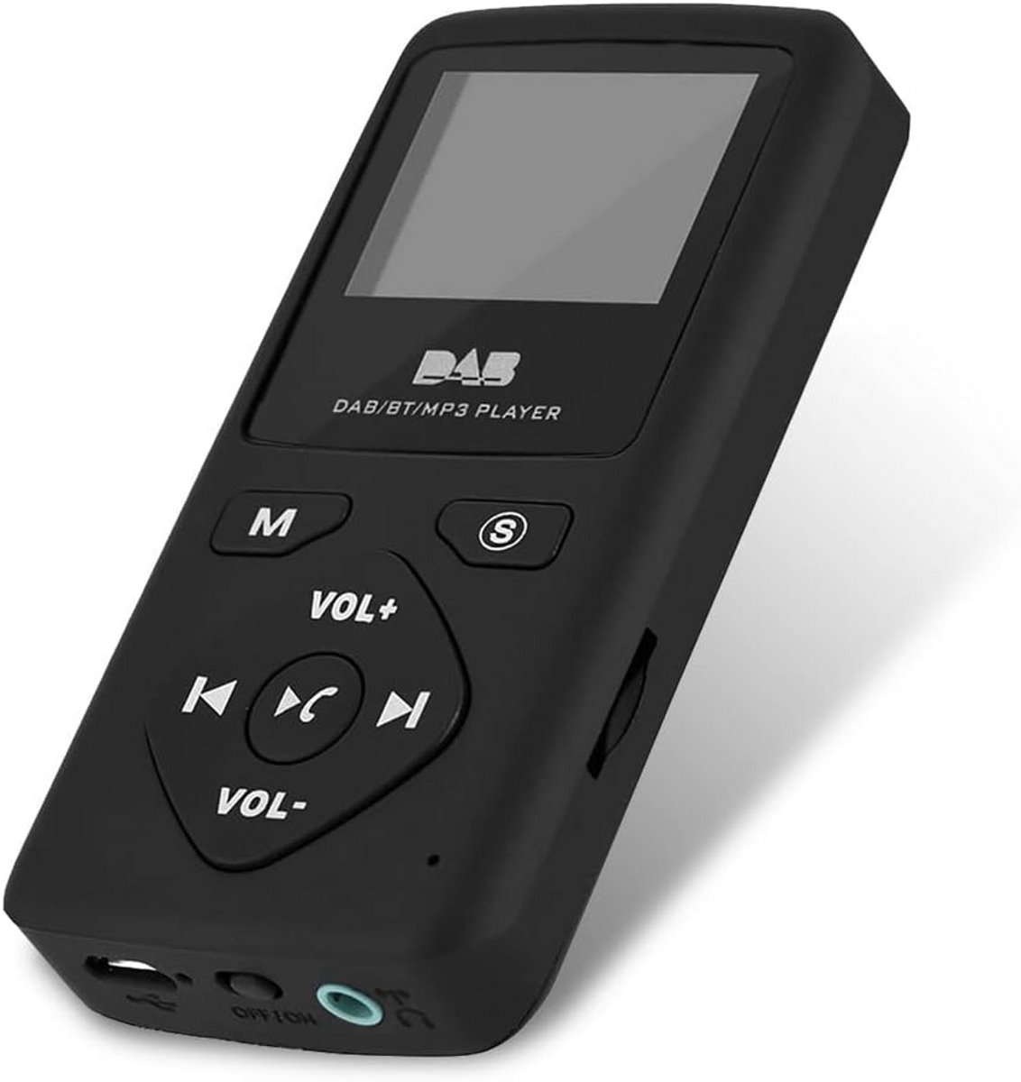 DAB Pocket digitale radio met Bluetooth en MP3-speler - Draagbare mini radio met hoofdtelefoon en FM-transmitter