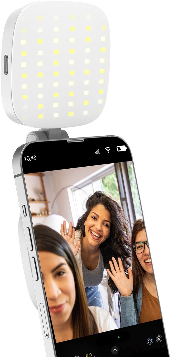 Rixus RXLG92 Magnet Selfie Light With Mirror