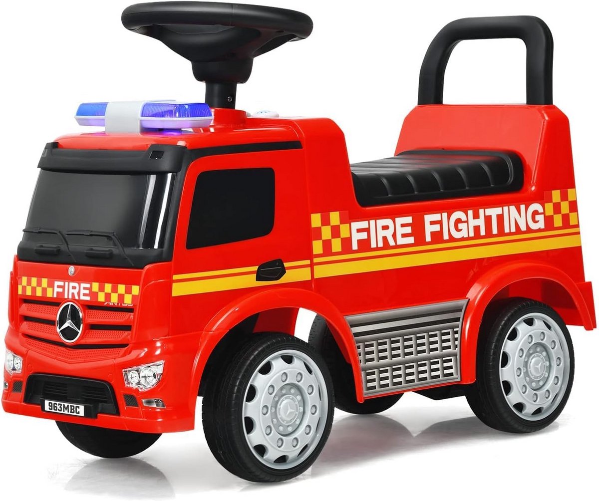 Loopauto Brandweer met Geluid en Opbergruimte voor Peuters 12-36 maanden