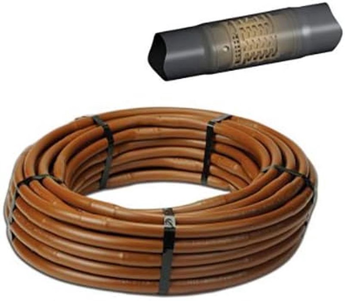 Druppelslang Junior - Irriatie slang - Planten water geven - Constante waterstroom - 100 meter - Bruin