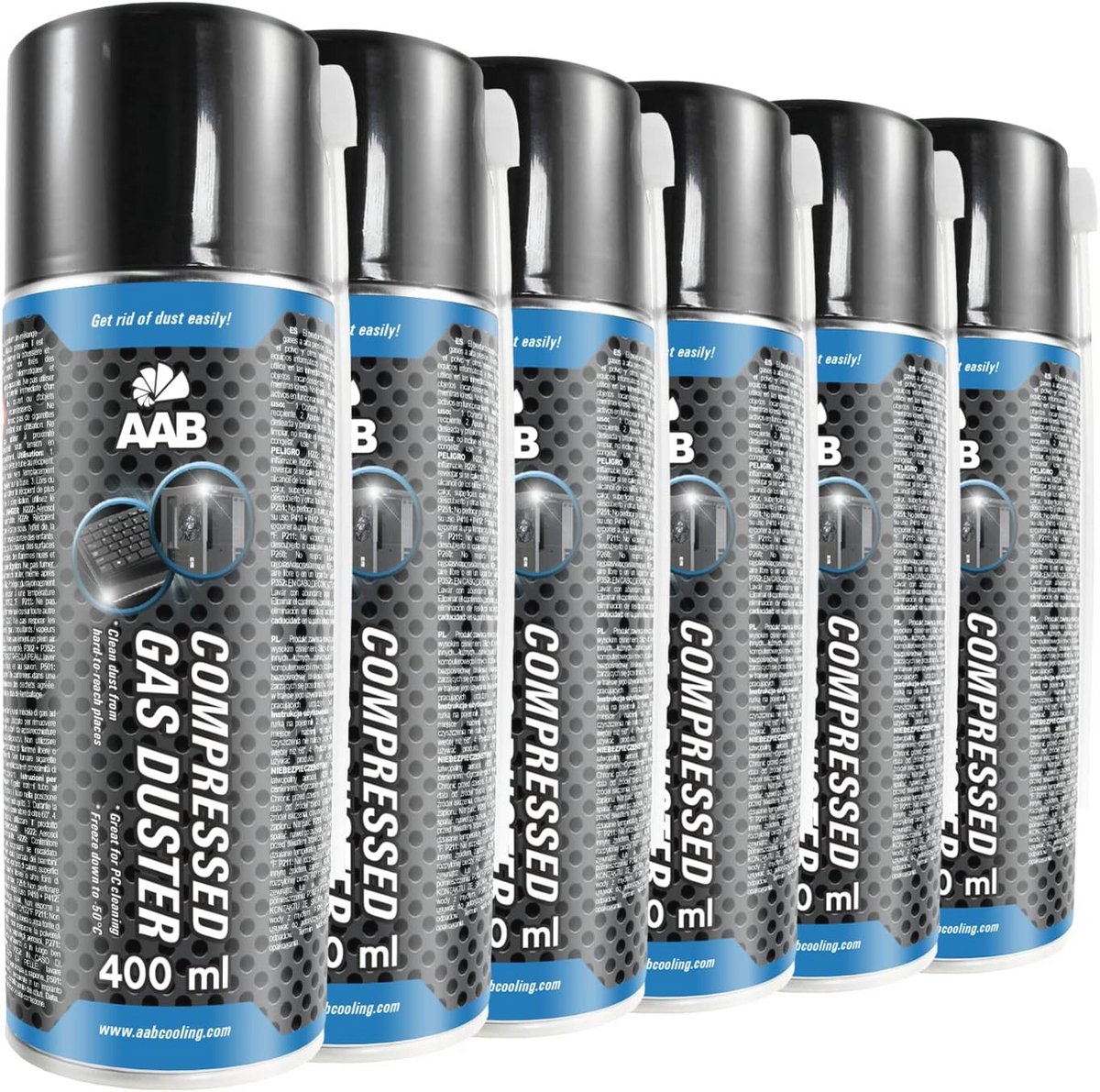 Perslucht Spuitbus 400ml - Voor Effectieve Reiniging van Computers en Elektronica