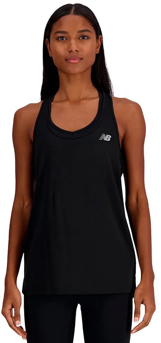 New Balance Sport Essential Tank Dames Sporttop Zwart