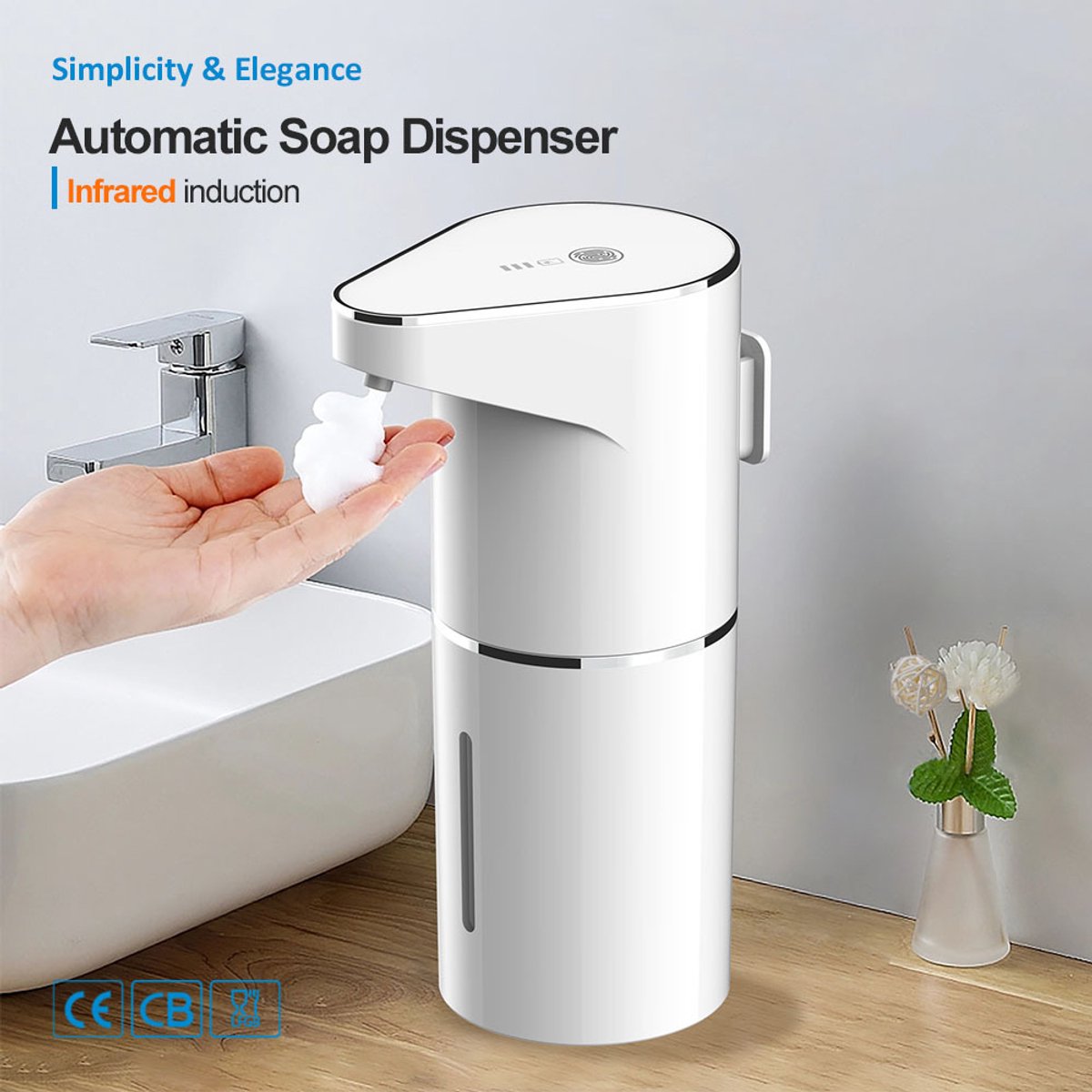 Elektrische schuimende handzeepdispenser
