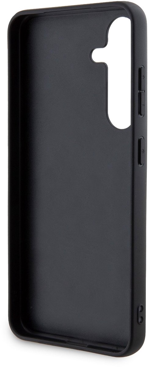 DKNY, Hoesje Geschikt voor Samsung Galaxy S24 Plus Elegant met Tegel- en Streeppatronen, Zwart
