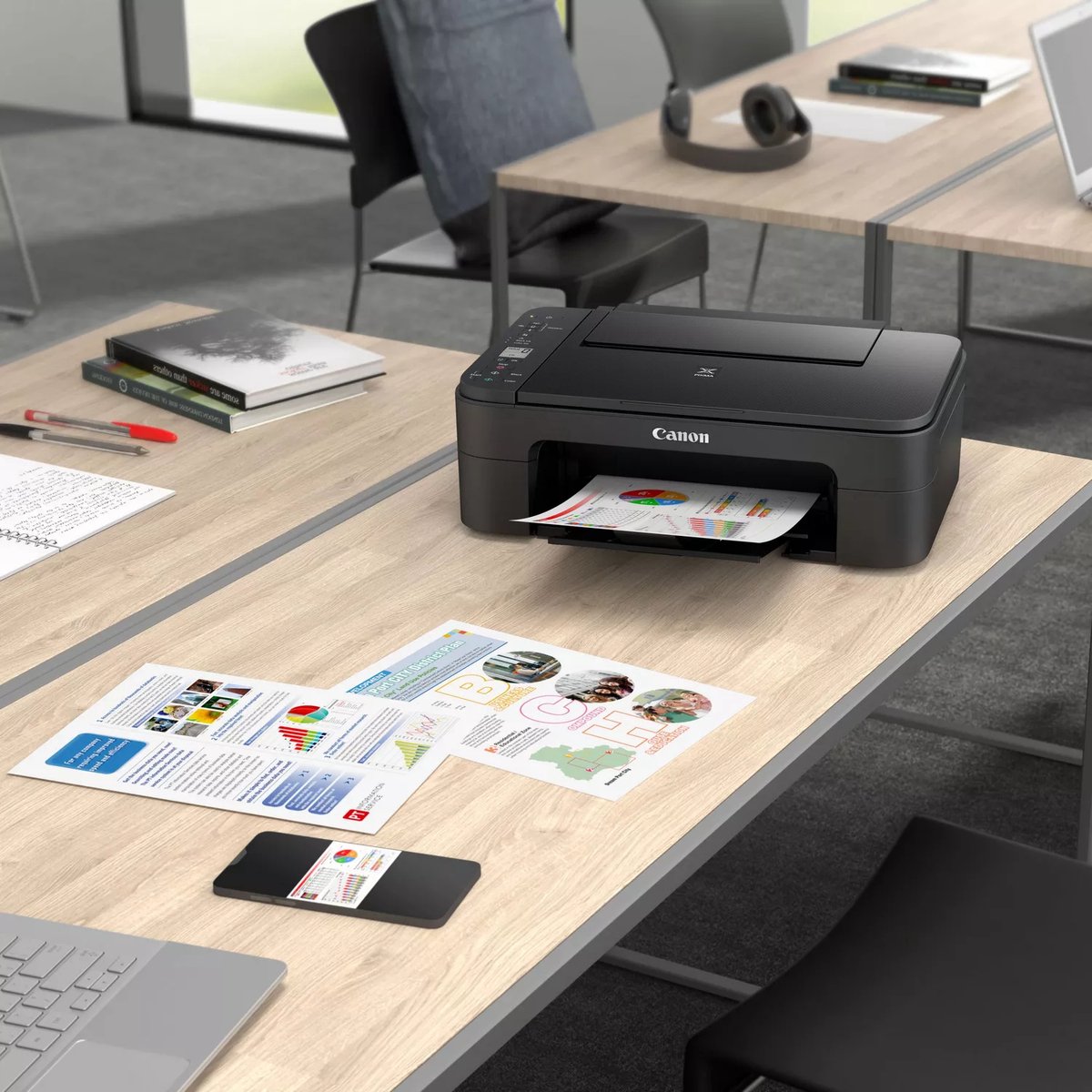 Canon PIXMA TS3350 - All-in-One Inkjetprinter - Zwart — afbeelding 3