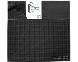 Zelf herstellende Snijmat A1 – Zwart – Dubbelzijdige Modellering Snijondergrond – Knutselmat – Professionele Cutting Mat – Werkmat – 42893
