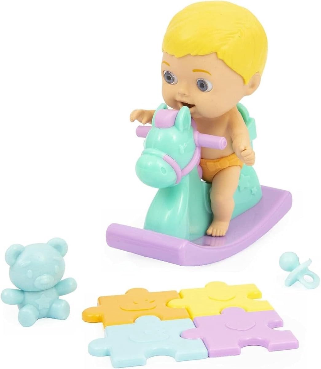 Baby met Hobbelpaard en Accessoires voor Kinderen vanaf 3 Jaar - Speelgoed voor Meisjes en Jongens