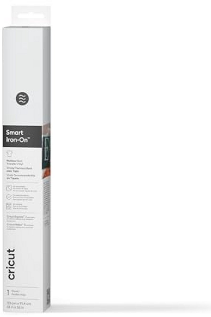 Smart Iron-On Transfer Vinyl 33x91cm (White) voor T-shirts en Buideltassen