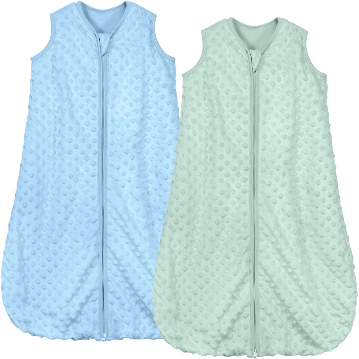 Slaapzak voor Baby's - 1,5 TOG, 2 Stuks, Maat S t/m XL, Ademend en Comfortabel voor Herfst en Winter