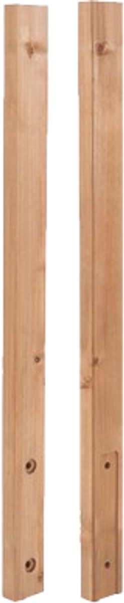 Kordo - Halve eindpalen - MOKA - Vurenhout - 96 cm