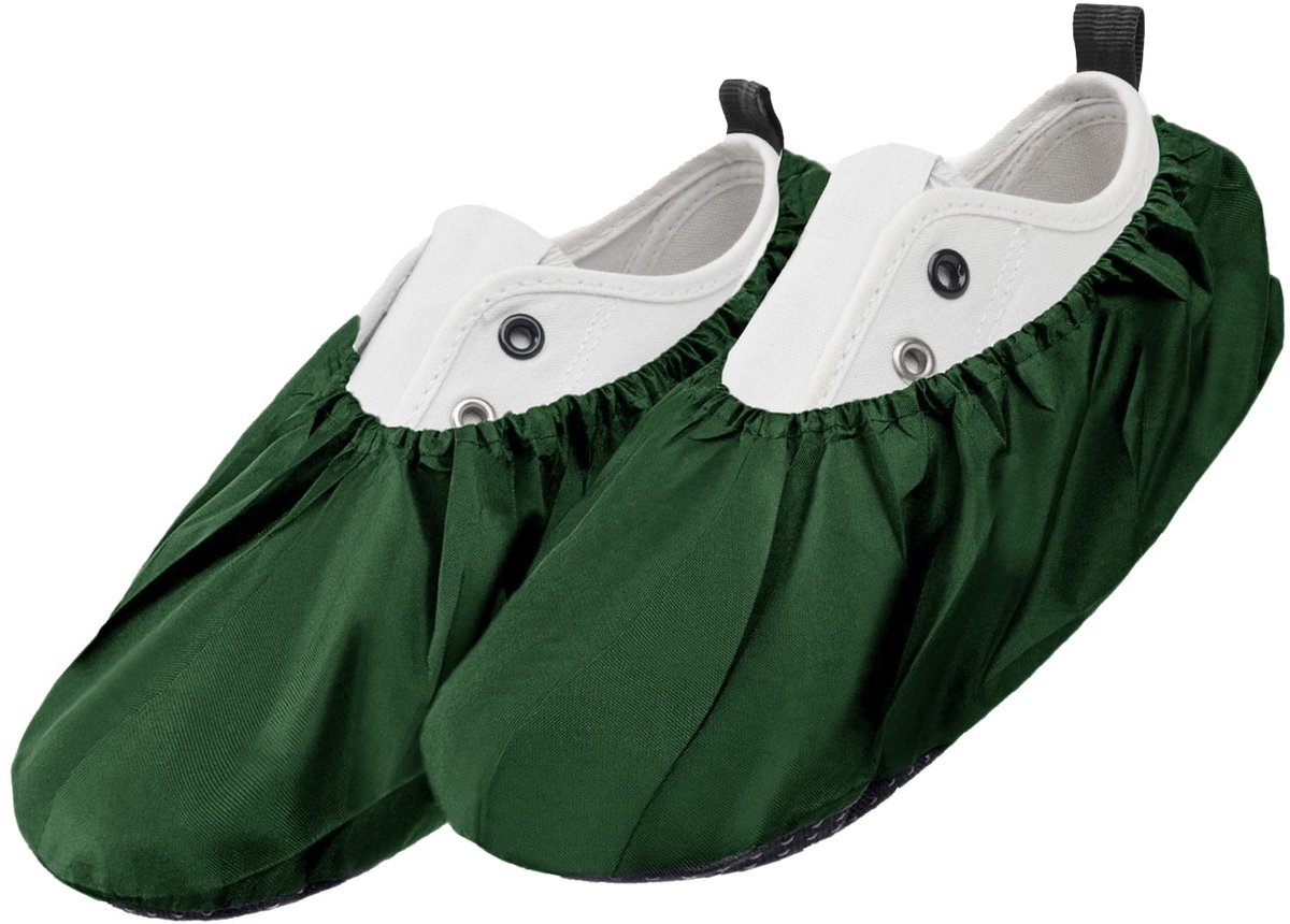 FEROCITY - Schoenovertrekken - Antislip, herbruikbaar - Unisex - Erwachsene - EU 38-45 - Polyester - Groen