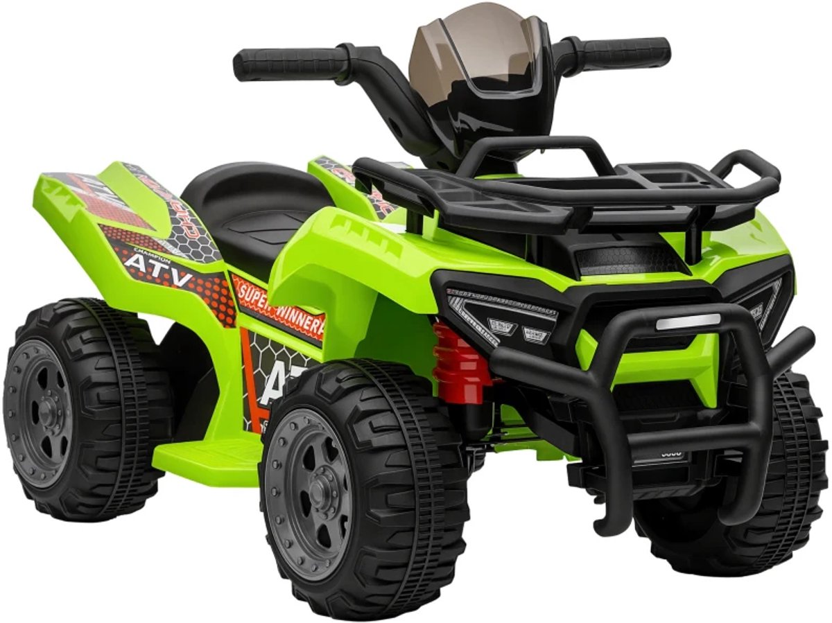 Elektrische Kinderquad - Voertuig met 4 Wielen - 6V - tot 2 km/u - Kinderen 1,5-3 jaar - Vooruitfunctie & Muziek - Kindervoertuig - Accuvoertuigen - Groen