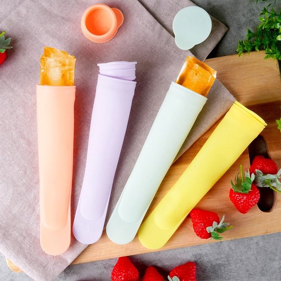 HiT Serie - Siliconen IJsjesvorm - 100ml - 4 Stuks - Pastelkleuren — afbeelding 2