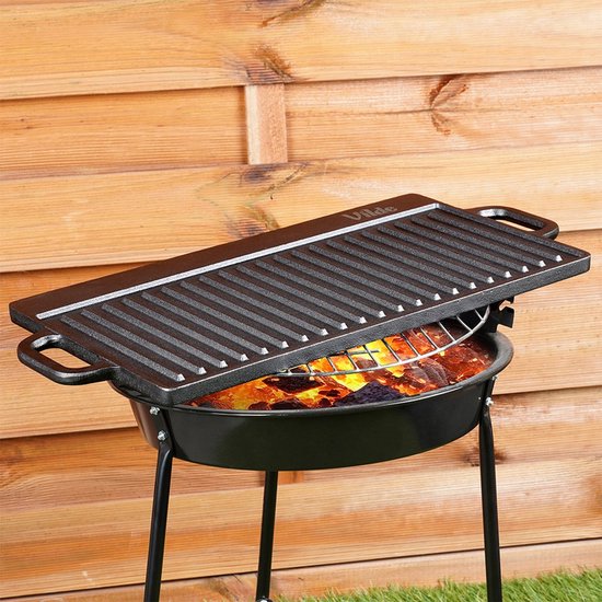 Vilde - CAST LINE - Gietijzeren Grillplaat - 50,5x23,5 cm - Tweezijdig — afbeelding 2