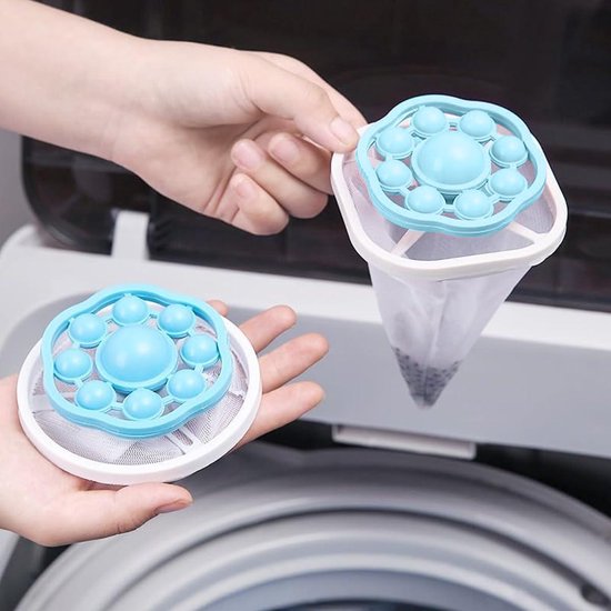 Egoods - Filterzakken voor Wasmachine om Haar te Verwijderen - Set van 6 Stuks - Haarfilternetzak - Praktische Haarverwijderaar