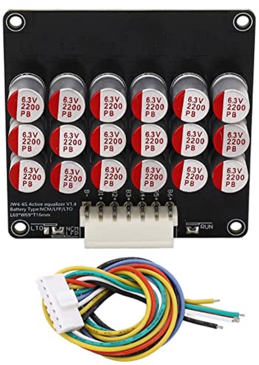 Battery Active Equalizer, Heltec 4S 5S 6S 5A Balancer voor Car Group met Lithium Lipo/Titanate LTO-batterijen