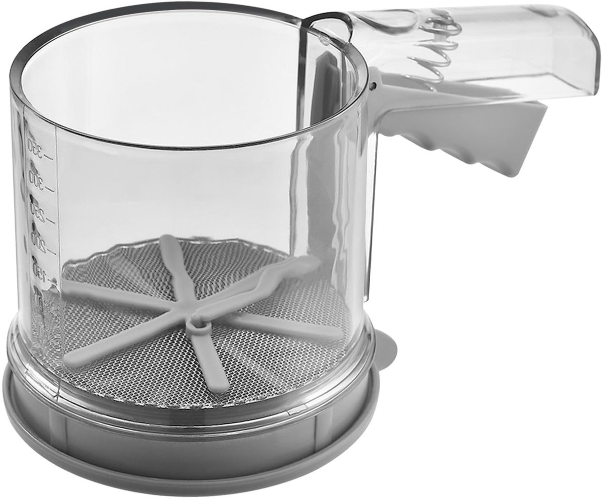 Unyqoos® Handige en meelzeef met ergonomisch handvat voor perfect bakresultaat