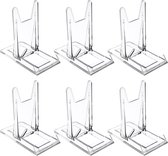 6 Stukken Acryl Display Standaards - Verstelbare Duidelijke Display Houder - Sieraden Display Organisator Plank voor Tassen Handtassen Boeken Foto's Telefoons Thuis Bruiloft Feest Decoratie