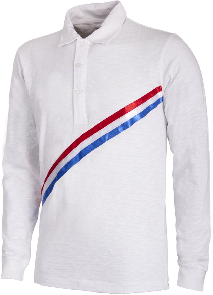 COPA Football - Holland 1905 - Retro Voetbalshirt - Heren - Lange mouw - XS - Wit