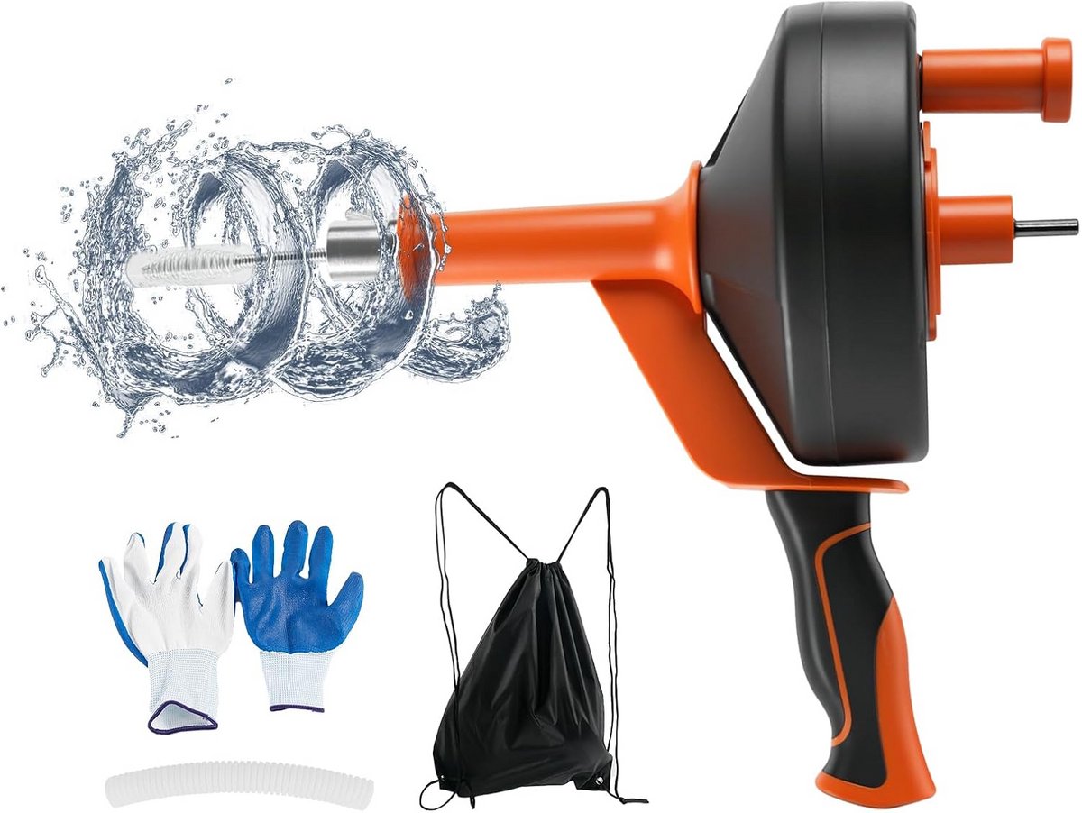 10 Meter Professionele Afvoer Ontstopper - Flexibele Pijpenreiniger voor Keuken en Badkamer