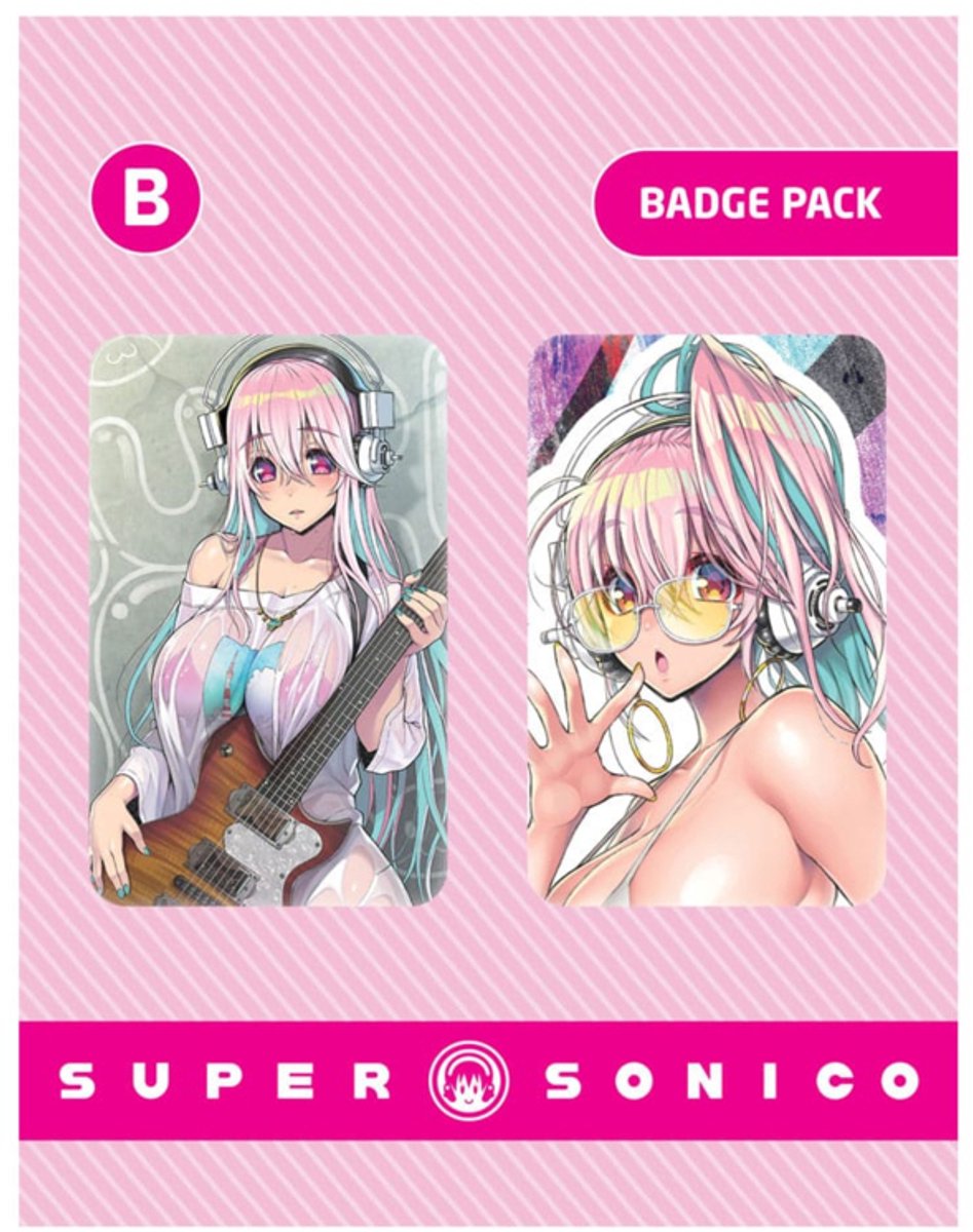 POPbuddies Super Sonico Pin Badges 2-Pack Set B Pins & Brooches