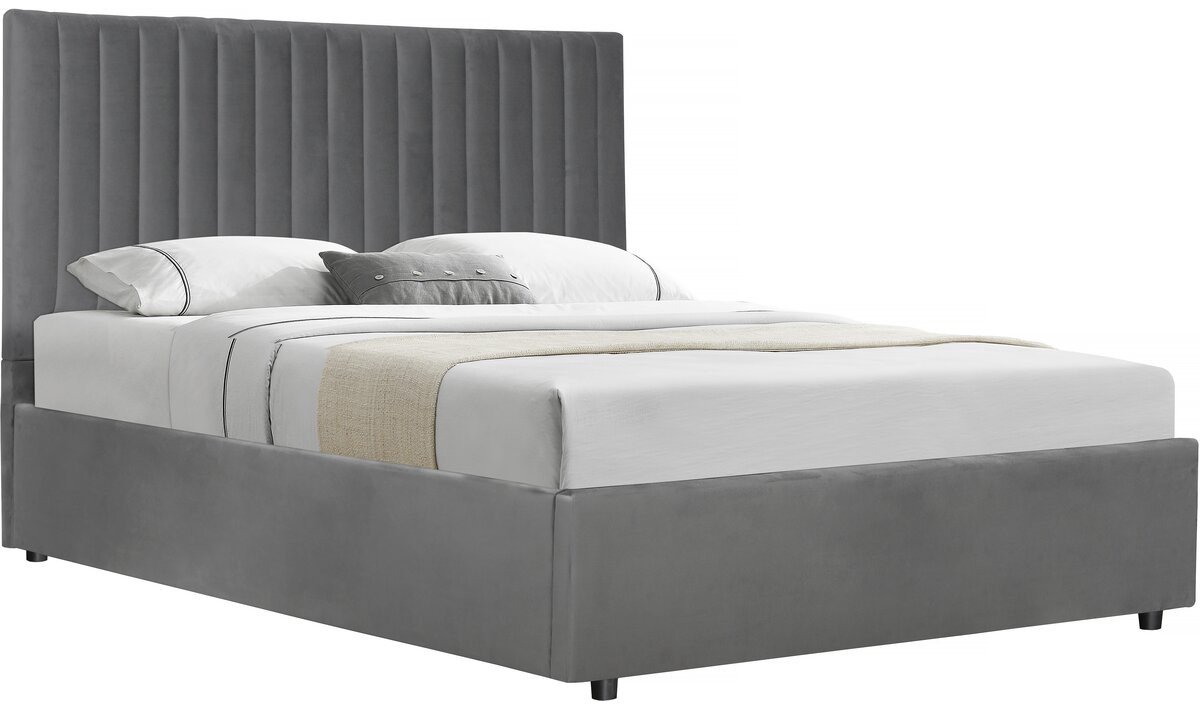 Tweepersoonsbed bed met opbergruimte "Mia" - 140 x 190 cm - Grijs