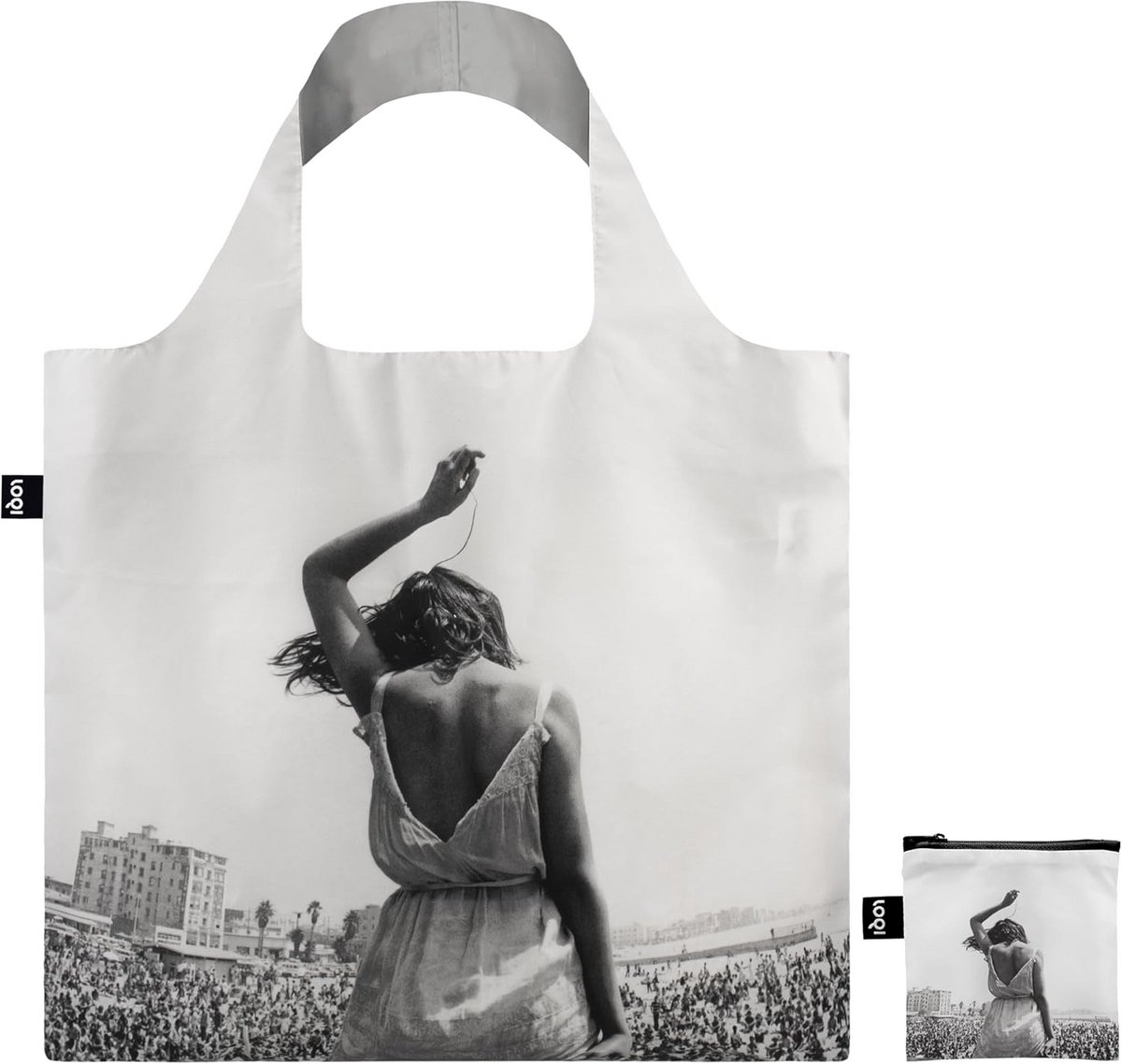 Durable Herbruikbare Boodschappentas - Venice Beach Rock Festival Fotoprint