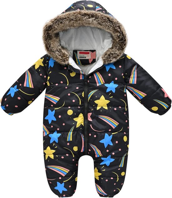 Warme Winter Baby Snowsuit Dikke Voering met Rits voor Jongens en Meisjes 60-110 cm — afbeelding 4