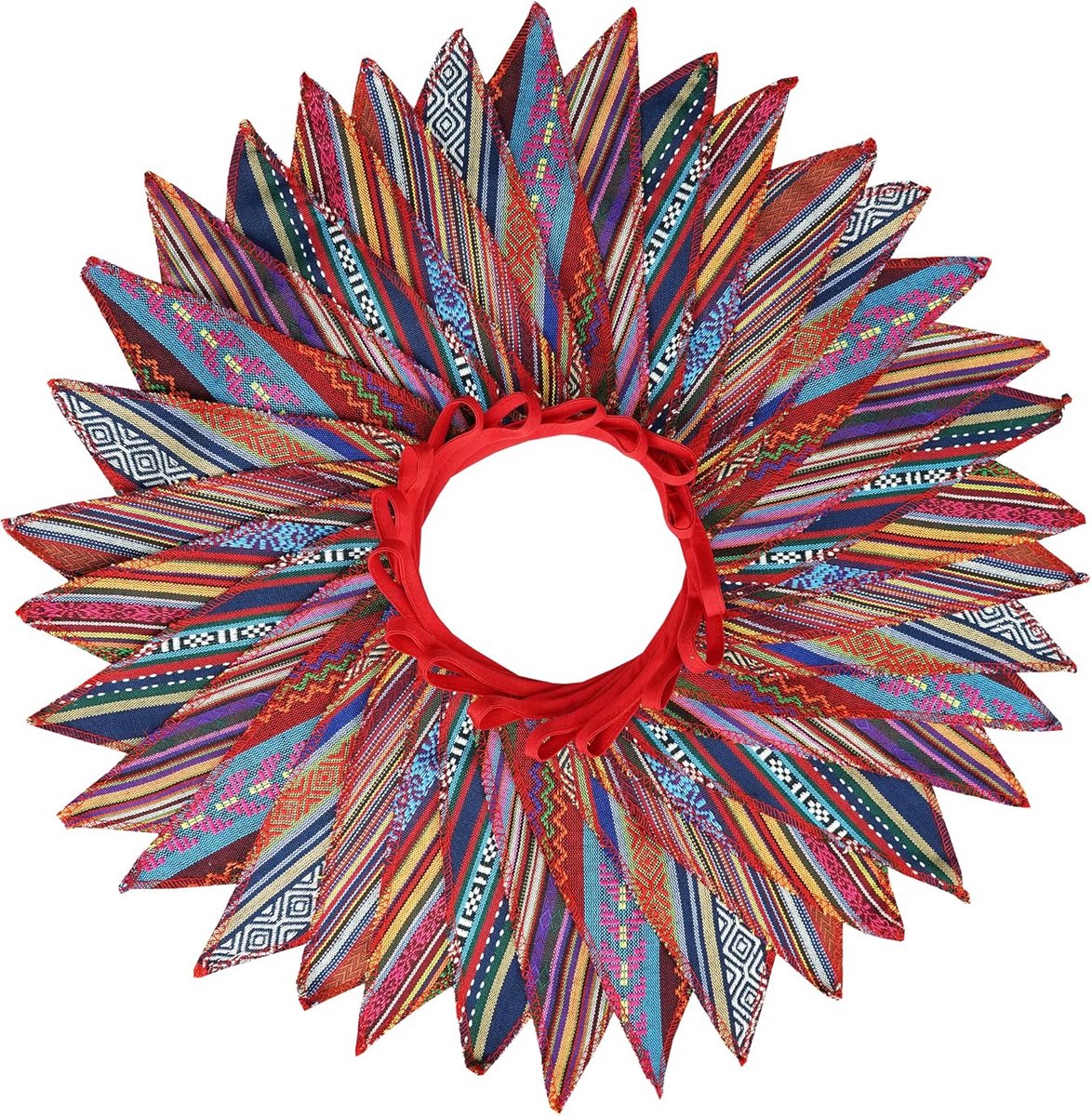 Boho Fabric Bunting - 10m Bohemian Outdoor Garland for Kids Room and Camping