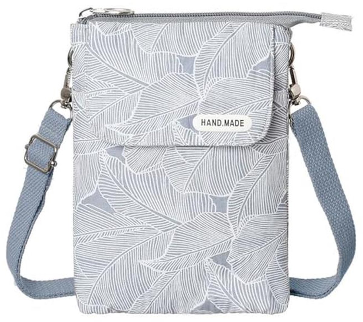 Lichtgewicht Mobiele Telefoon Portemonnee - Canvas Crossbody Tas voor Dames
