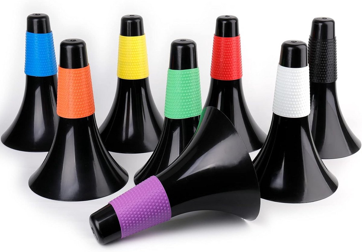 Set van 8 Trainingskegels Hoog - Sport Marker Kegels voor Voetbal, Basketbal en Snelheidstraining