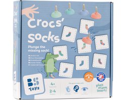 BS Toys Kinderspel Crocs’ Socks! - 52-delig Spel - Speelgoed 4 Jaar - Cadeau kind - Memory spelletjes - Actiespel